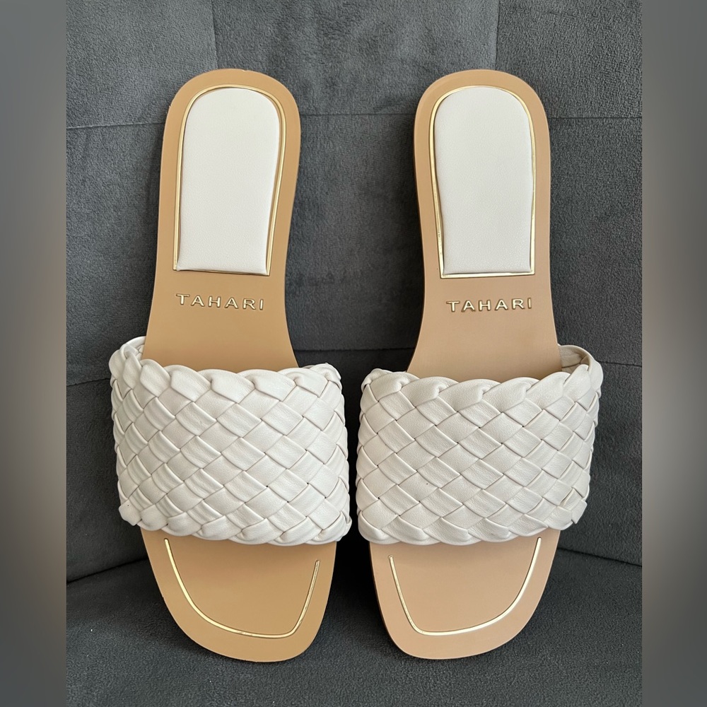 Tahari Cream Sandals